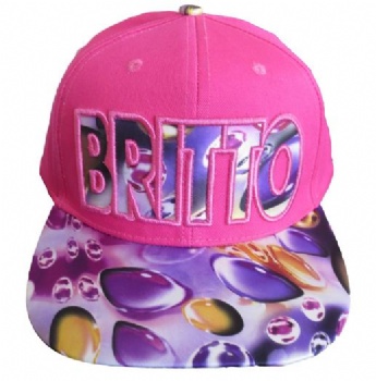 sublimation printing custom kids hiphop cap