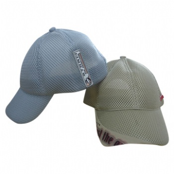 rubber badge sandwich foam mesh sports cap