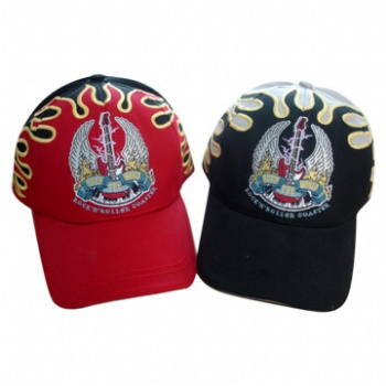 joint flame embroidery baseball cap