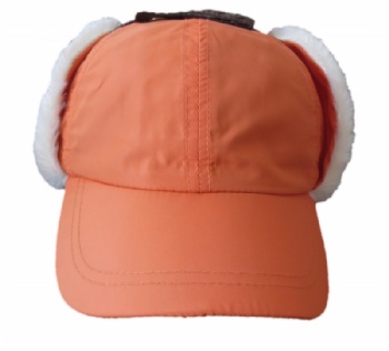 winter warm cap with plush earflap