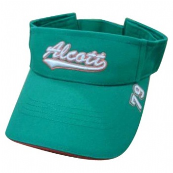 3D embroidery custom design sun visor cap