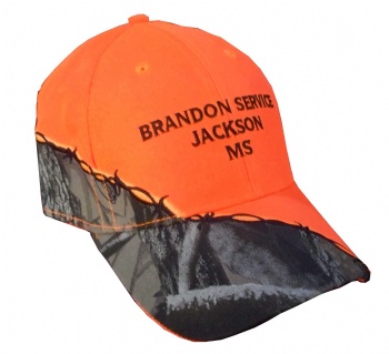 fluor orange camo forest hunting cap